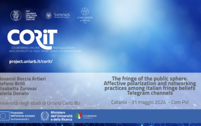The fringe of the public sphere. Affective polarization and networking practices among Italian fringe beliefs Telegram channels // ComPol 2024